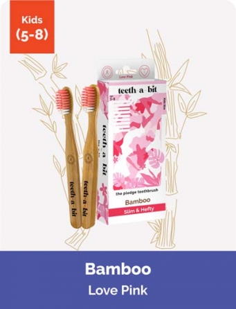 The Pledge Bamboo Love Pink Kid Toothbrush