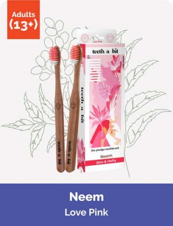 The Pledge Therapeutic Neem Love Pink Adult Toothbrush