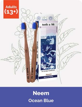 The Pledge Therapeutic Neem Ocean Blue Adult Toothbrush
